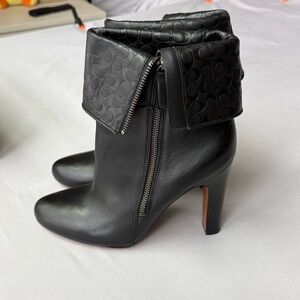 Coach Mackenna leather ankle boots